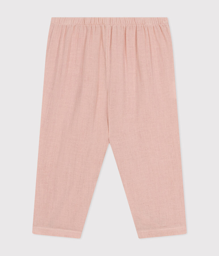 Baby-Hose aus Musselin-Stoff rosa