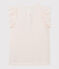 Kurzärmeliges Kinder-T-Shirt aus Jersey für Mädchen rosa MINOIS/weiss MARSHMALLOW