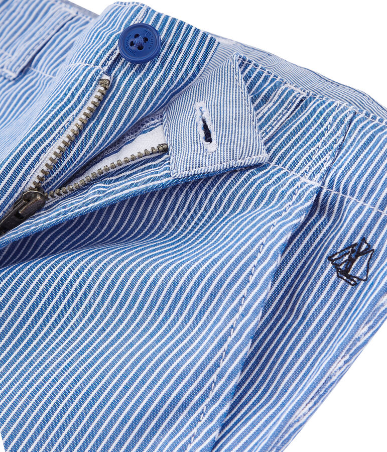 Kinder-Bermuda Jungen blau SURF/weiss ECUME