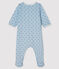 Baby-Bodyjama aus Doppeljersey blau FRAICHEUR/weiss MULTICO