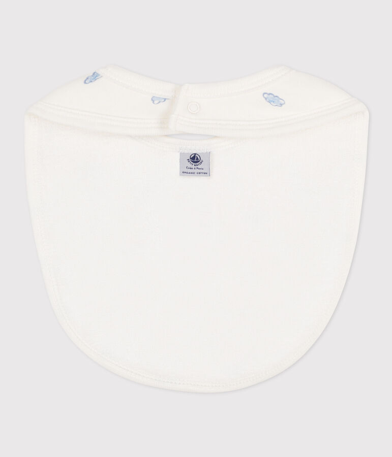 Bedrucktes L&auml;tzchen aus Baumwolle weiss/vielfarbig