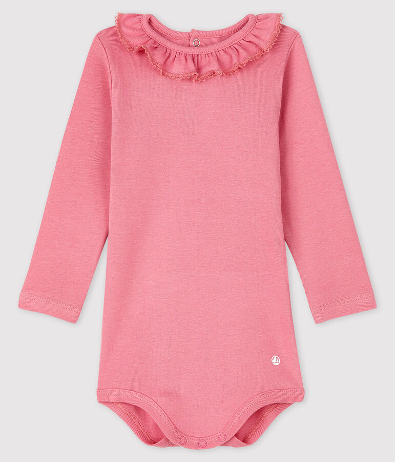 Lang&auml;rmliger Baby-Body f&uuml;r M&auml;dchen rosa