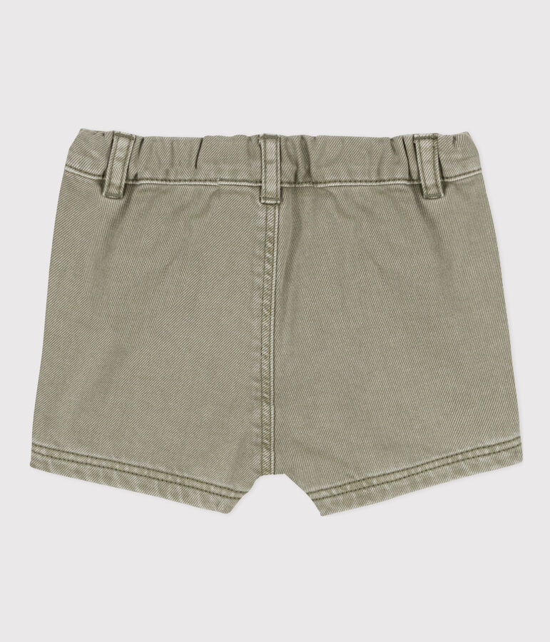 Baby-Shorts aus Denim gr&uuml;n