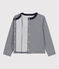 Cardigan aus Doppeljersey Kinder Mädchen blau SMOKING/weiss MARSHMALLOW
