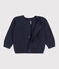 Baby-Cardigan aus Baumwollstrick blau SMOKING