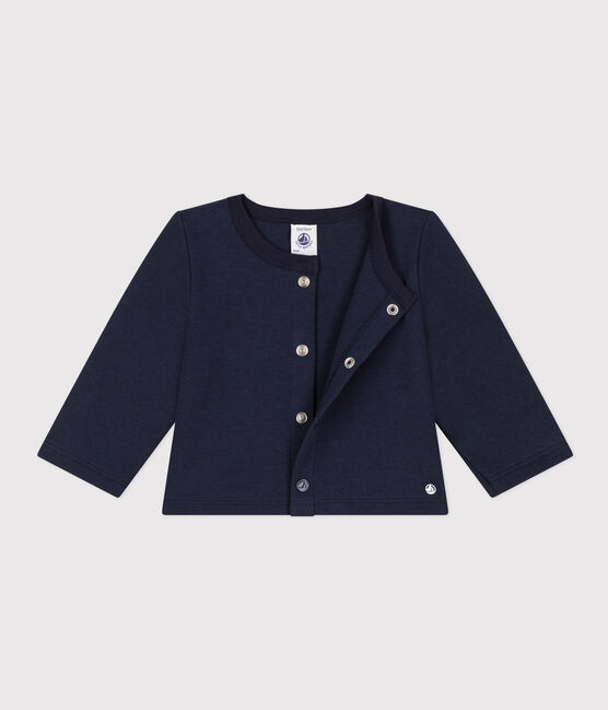 Baby-Cardigan aus dichtem Jersey blau SMOKING