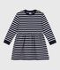 Langärmeliges Kinder-Kleid aus Baumwolle
