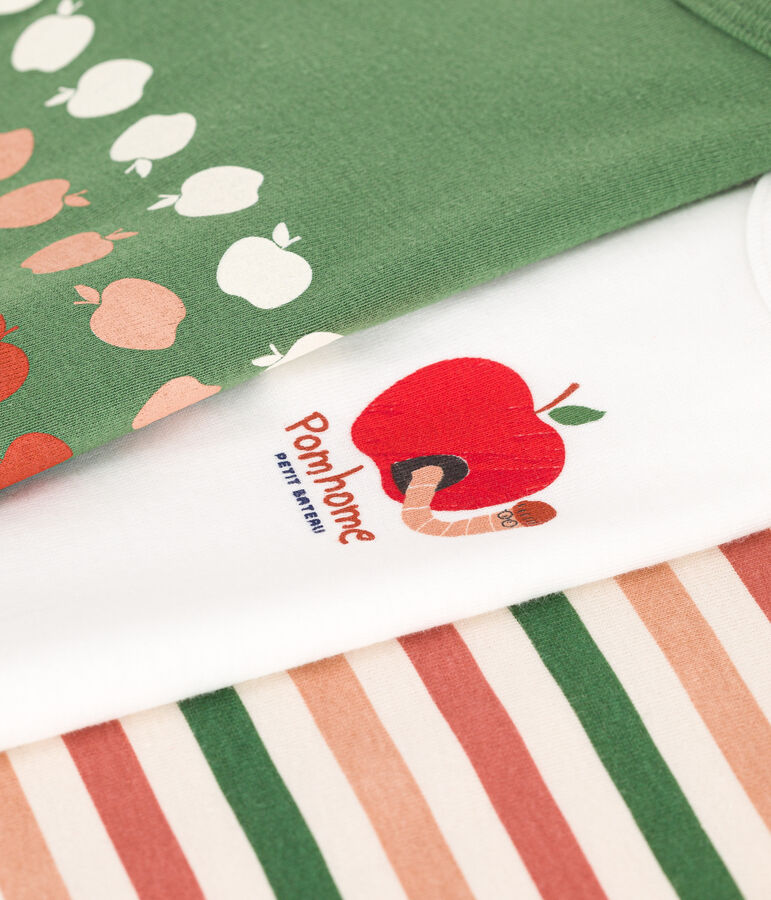 3er-Set lang&auml;rmelige Bodys aus Baumwolle f&uuml;r Babys vielfarbig