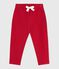 Baby-Hose aus einfarbiger Baumwolle rot POMPEI