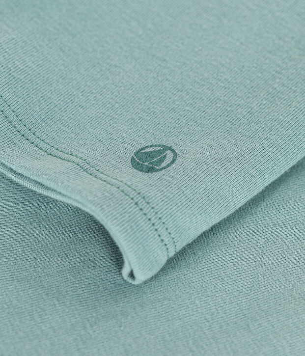 Lang&auml;rmeliges Kinder-T-Shirt aus Rippstrick f&uuml;r M&auml;dchen gr&uuml;n