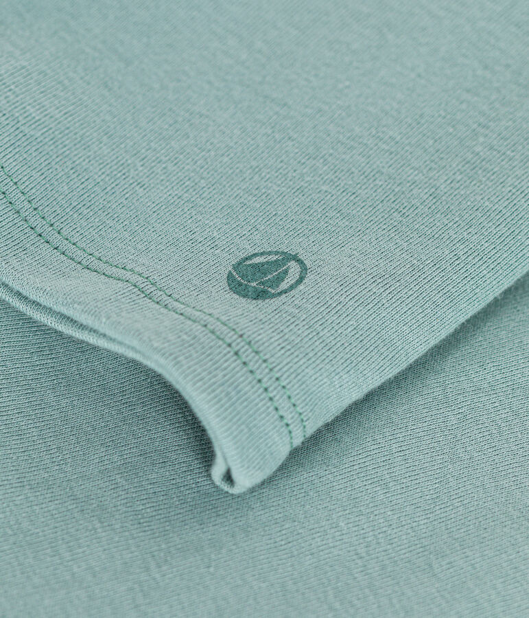 Lang&auml;rmeliges Kinder-T-Shirt aus Rippstrick f&uuml;r M&auml;dchen gr&uuml;n PAUL