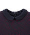 Mädchen-T-Shirt mit Bubikragen blau SMOKING/rot TERKUIT