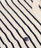 Gestreiftes Jungen-T-Shirt aus geflammtem Jersey weiss AVALANCHE/blau SMOKING