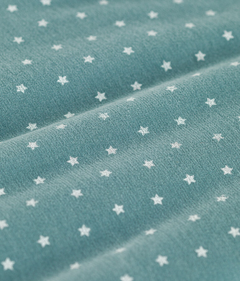 Babyschlafsack aus Nicki TOG 2 gr&uuml;n/weiss