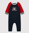 Baby-Overall aus Molton. blau SMOKING/rot TERKUIT