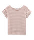 Kurzärmeliges leinen-t-shirt damen