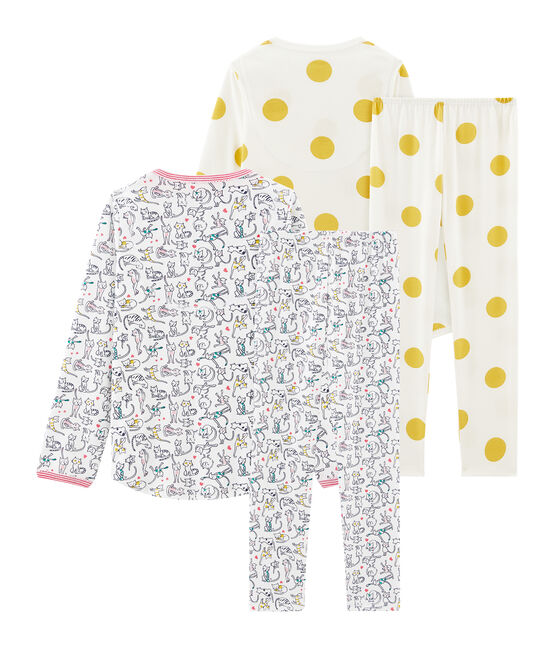 2er-Set Rippstrick-Pyjamas für Mädchen variante 1