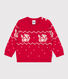 Babypullover aus Woll und Baumwollstrick
