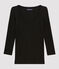 Damen-T-Shirt schwarz NOIR