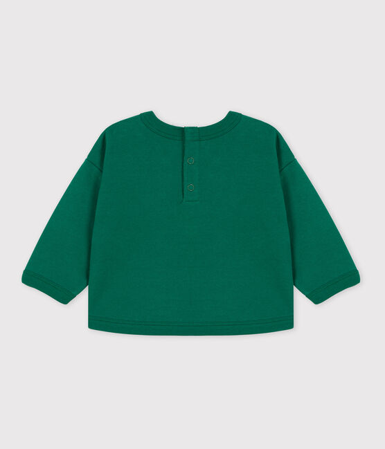 Baby-Sweatshirt aus Baumwolle grün EVERGREEN