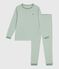 Kinder-Pyjama aus Baumwolle mit Streifen SAULE/ MARSHMALLOW