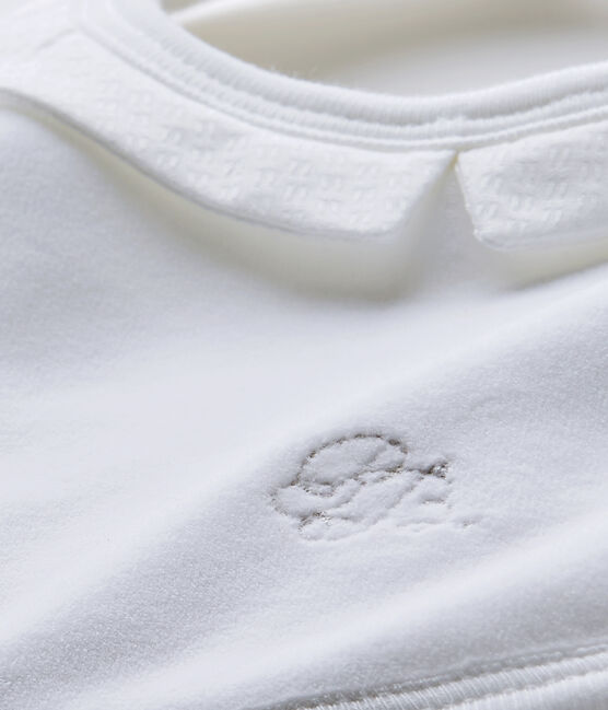 Unisex-Baby-Lätzchen aus Nicki weiss ECUME