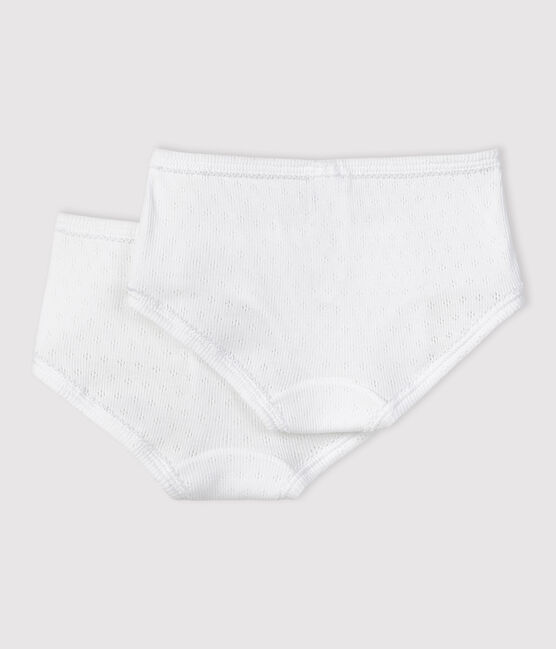 2er-Set Slips aus Baumwolle und Elastan mit Herzmotiv für Mädchen variante 1