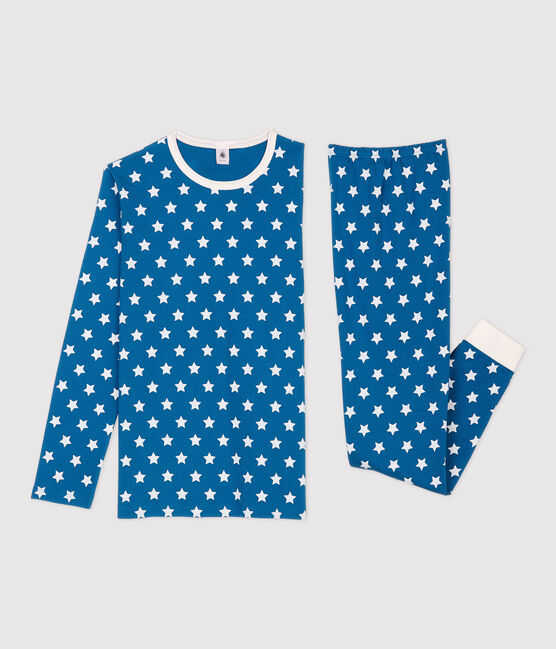 Kinderpyjama aus Bio-Baumwolle mit Sternen-Motiv für Jungen MALLARD/ MARSHMALLOW