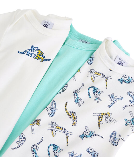 3er-Set kurzärmelige Baby-Bodys aus Bio-Baumwolle mit Panther-Motiv variante 1