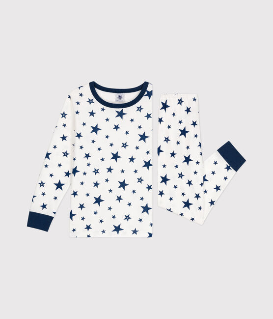 Pyjama aus Baumwolle mit Sternmotiv für Kinder blau MARSHMALLOW/ INCOGNITO