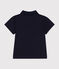 Kurzärmeliges Baby-Poloshirt aus Baumwolle blau SMOKING