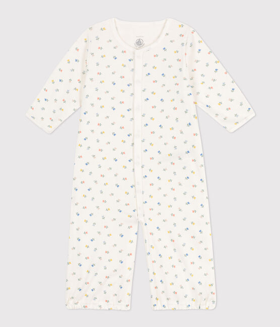 Bedruckter Kombi-Overall aus Baumwolle weiss MARSHMALLOW/weiss MULTICO