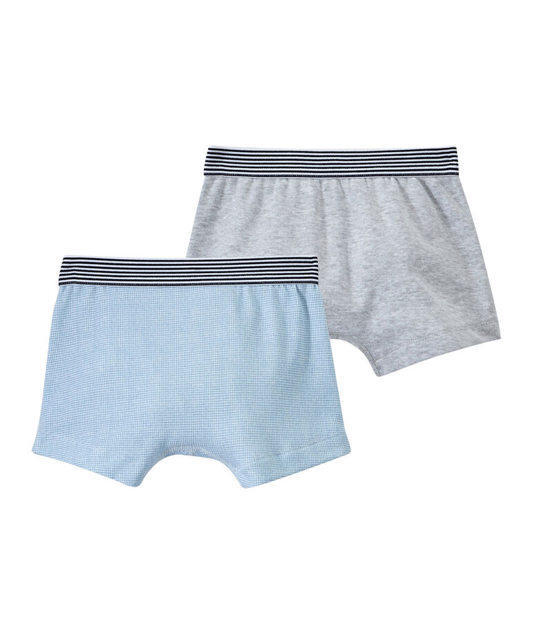 Jungen-Boxershorts im 2er-Set weiss