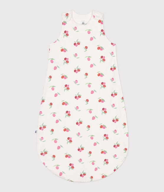 Babyschlafsack aus Baumwolle mit Blumenmotiv TOG-Wert 1 weiss MARSHMALLOW/weiss MULTICO