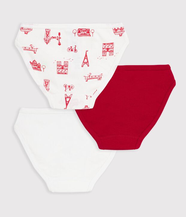 Lot de 3 culottes en coton vielfarbig