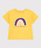 Kurzärmeliges Baby-T-Shirt aus leichtem Jersey gelb NECTAR