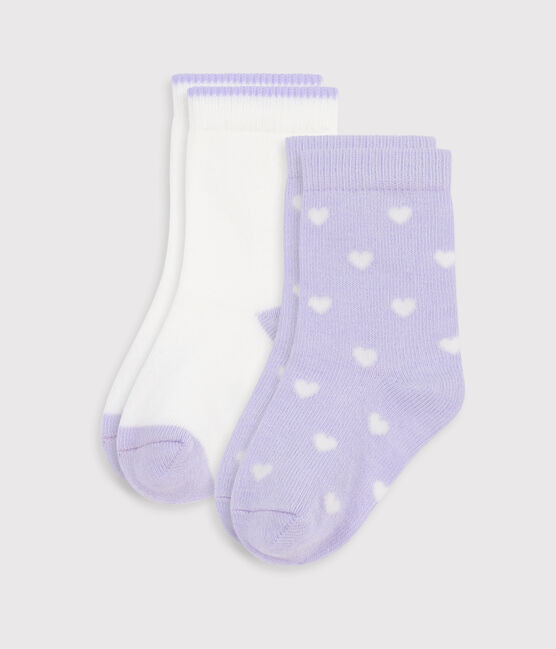2er-Set Baby-Socken aus Baumwolle mit Herzmotiv variante 1