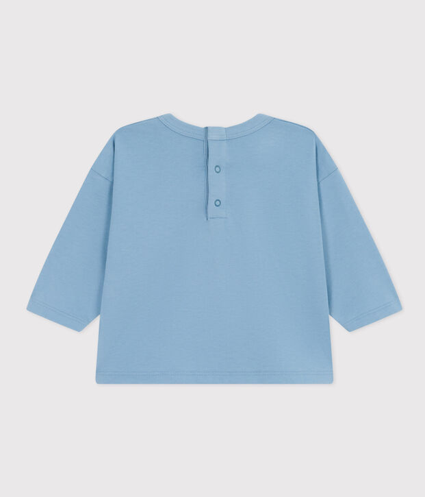 Lang&auml;rmeliges Baby-T-Shirt aus Jersey blau