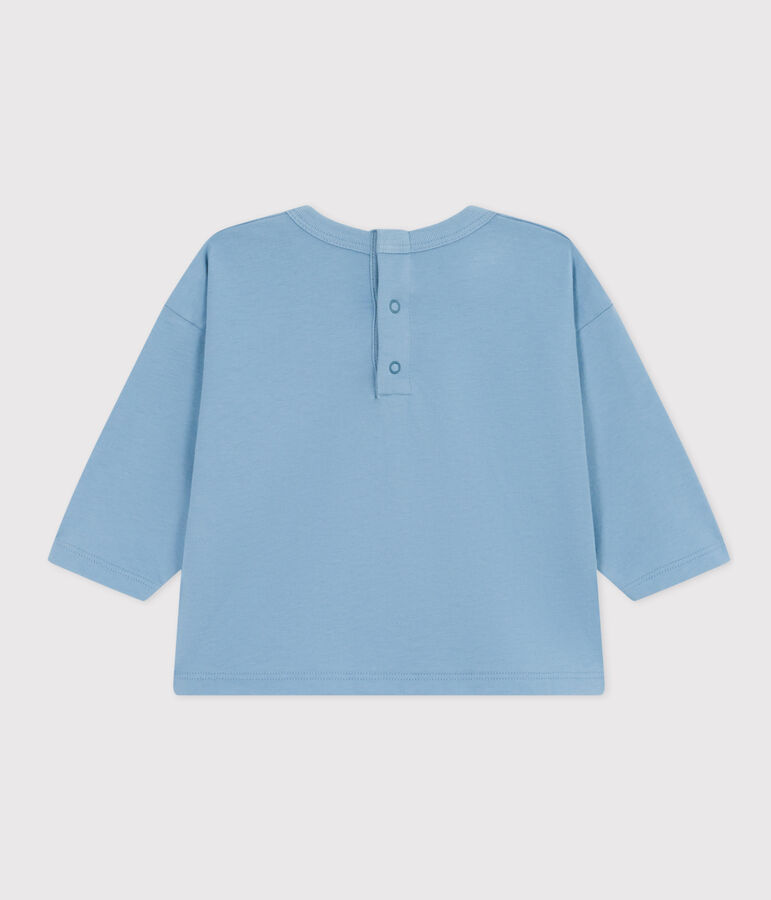 Lang&auml;rmeliges Baby-T-Shirt aus Jersey blau