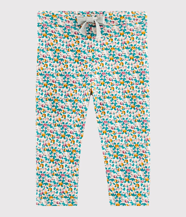 Baby-Hose f&uuml;r M&auml;dchen weiss/vielfarbig