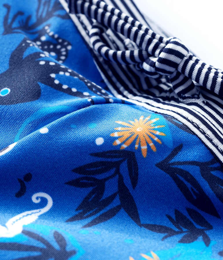 Umweltfreundliche Baby-Badeshorts f&uuml;r Jungen blau SURF/weiss MULTICO