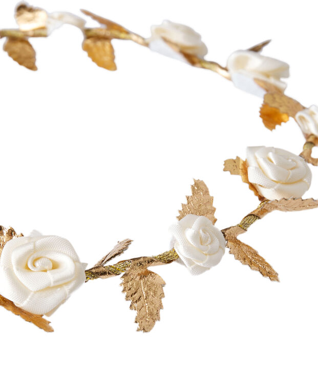 Kinder-Blumenkrone M&auml;dchen braun