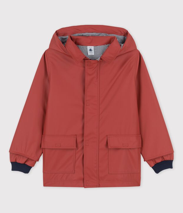 KLASSISCHE KINDER-REGENJACKE AUS RECYCELTEM MATERIAL braun