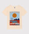 Kurzärmeliges Kinder-T-Shirt aus Baumwolle für Jungen naturfarben AVALANCHE