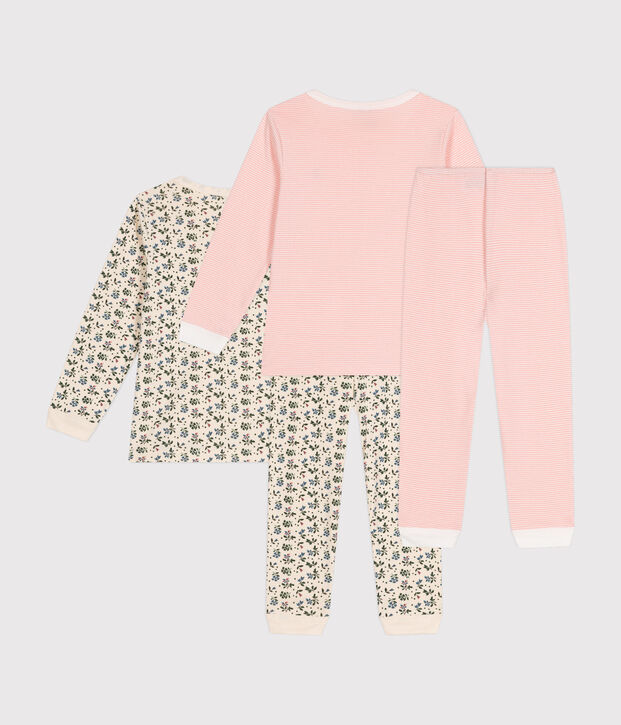2er-Set Kinder-Pyjamas aus Baumwolle vielfarbig