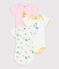 Lot de 3 bodies manches courtes en coton vielfarbig