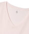 Kurzärmliges T-Shirt mit V-Ausschnitt für Damen rosa FLEUR