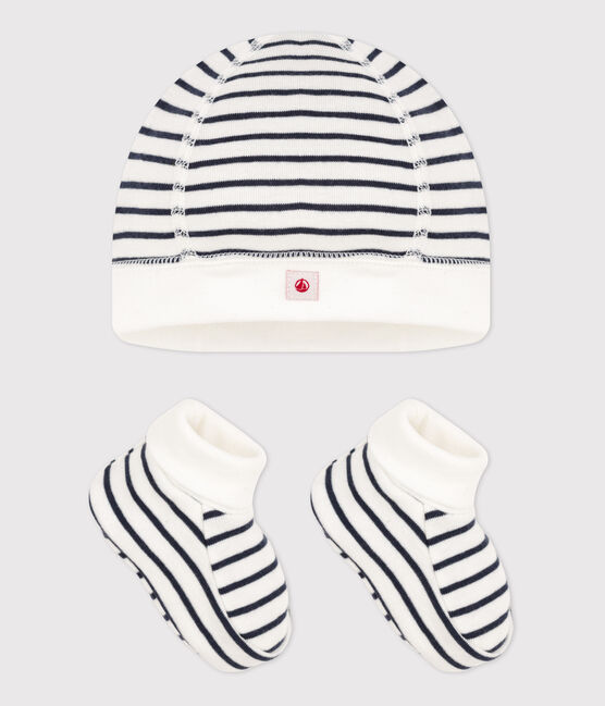 Zweiteiliges gestreiftes Baby-Set aus Bio-Baumwolle variante 1