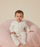 Baby-Strampler aus Baumwolle mit kleinem Stern weiss MARSHMALLOW/ HERBIER