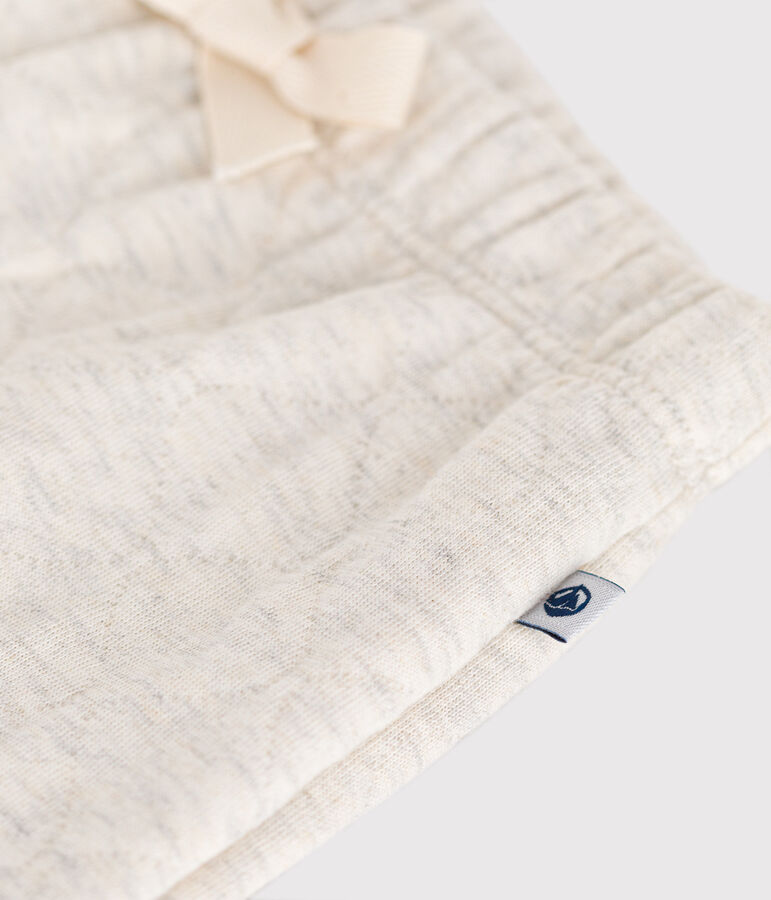 Baby-Hose aus gestepptem Doppeljersey beige